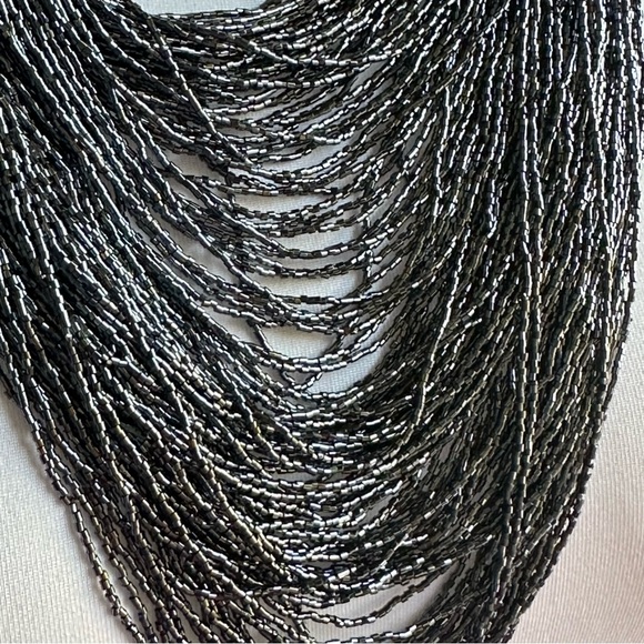 Joan Rivers Collection Multi-Strand Seed Beaded Statement Necklace - Picture 3 of 6